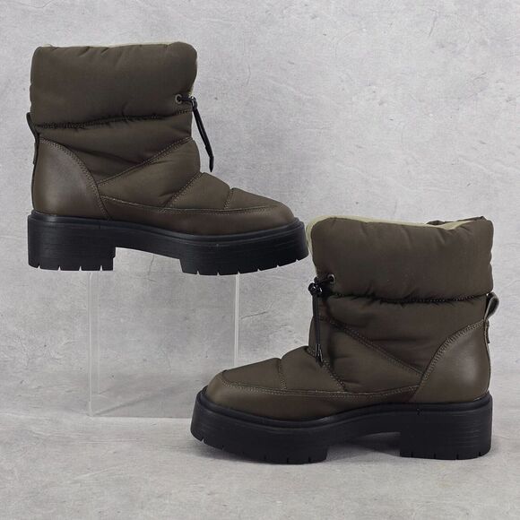 Sam Edelman Lakyn Puffer Boots Alpine Dark‎ Green Women's 7.5 M - Picture 7 of 12